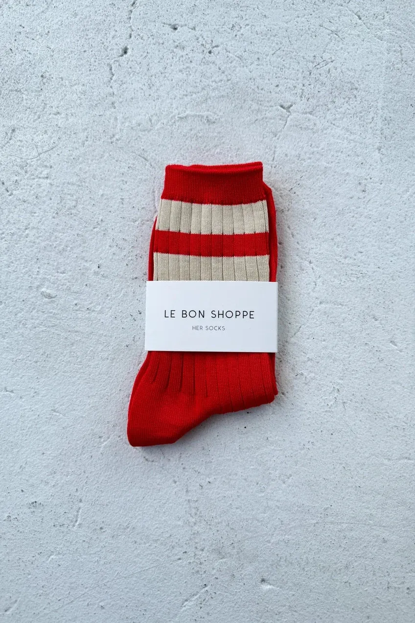 Her Socks - Varsity | Various Colours | by Le Bon Shoppe