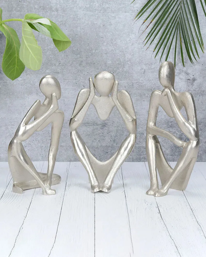 Hollow Man Aluminium Sculptures | Set of 3