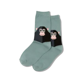 HOTSOX Kid's Monkey Crew Socks