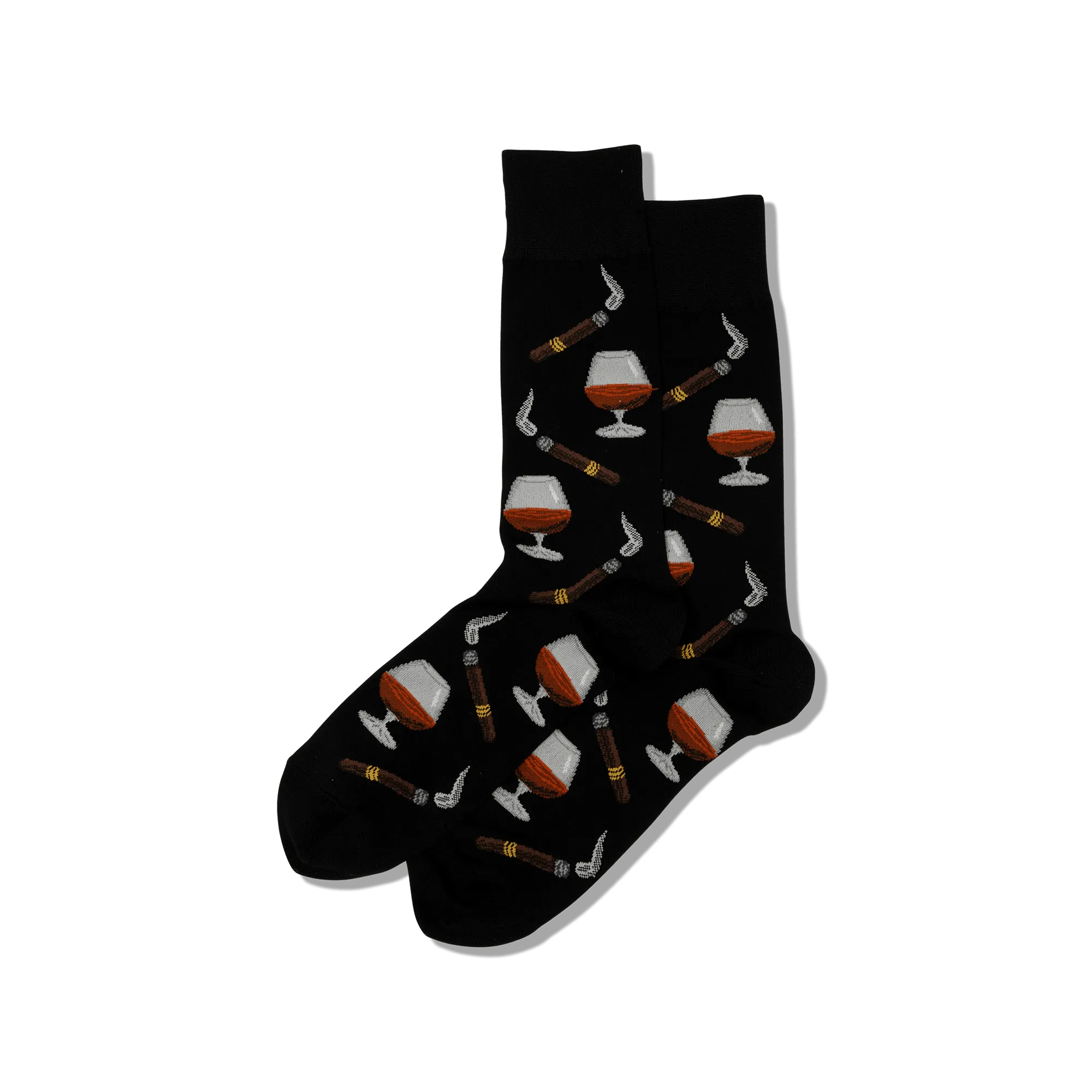 HOTSOX Men's Cognac and Cigars Socks