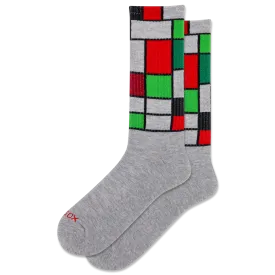 HOTSOX Men's Mondrian Active Crew Sock