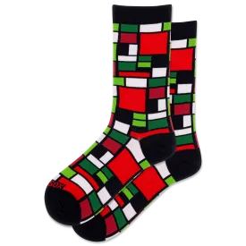 HOTSOX Women's Mondrian Crew Sock