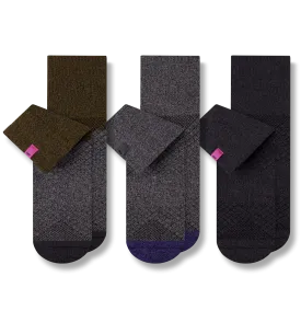 Hustle Cushion Ankle Socks 3 Pack