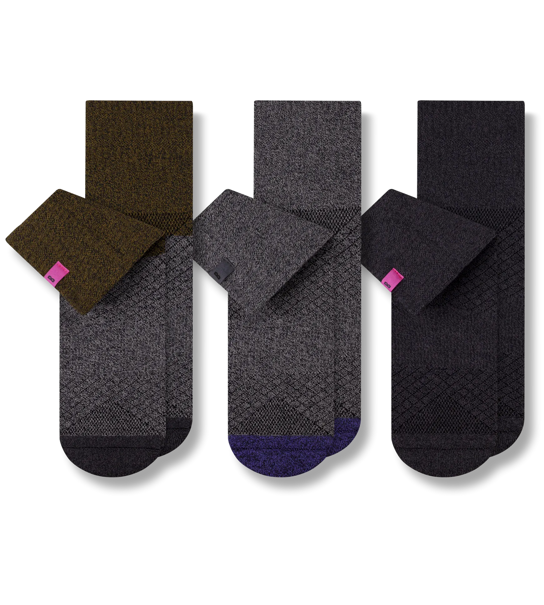 Hustle Cushion Ankle Socks 3 Pack