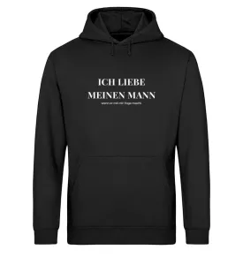 Ich liebe meinen Mann Bio Hoodie Unisex