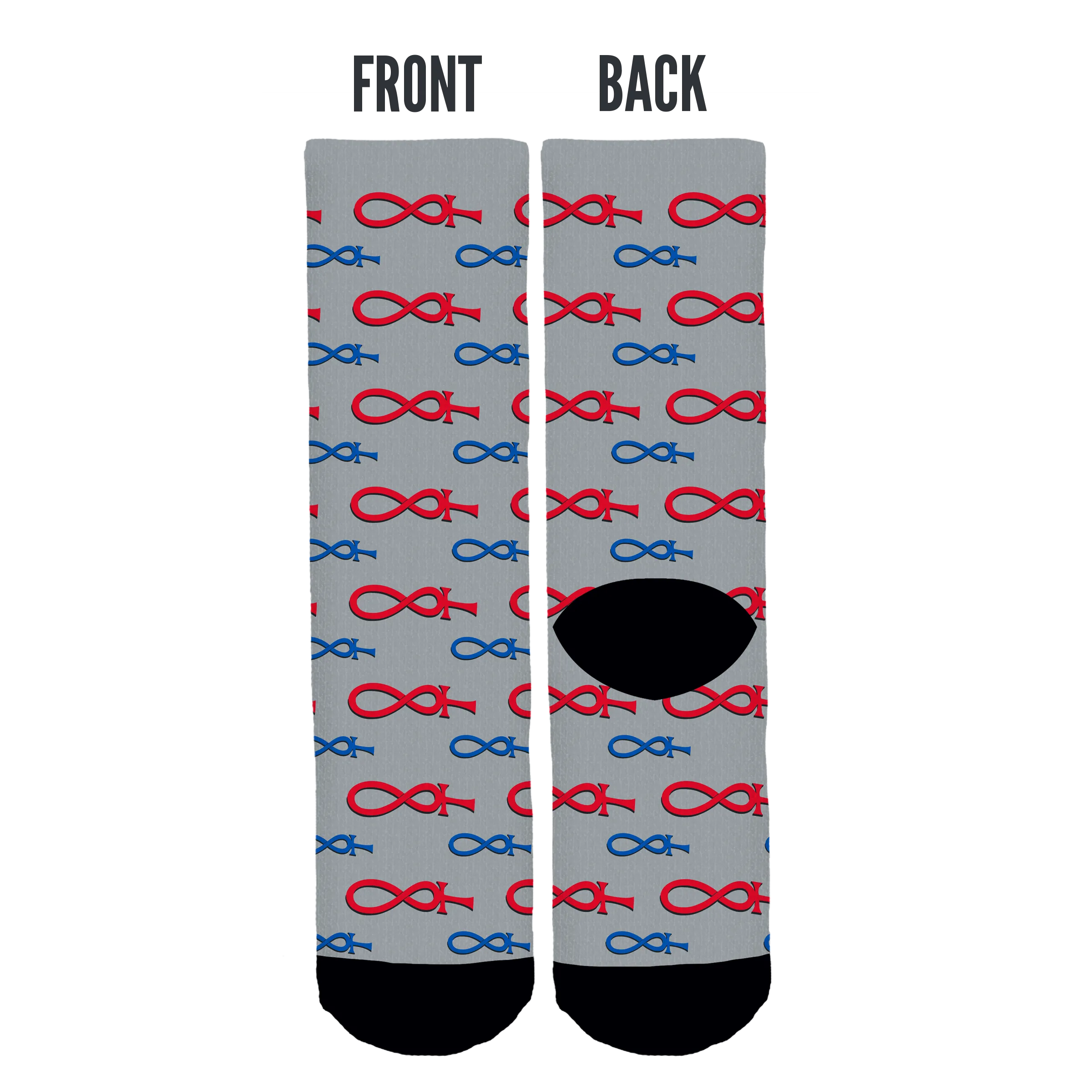 Immortal Blue Crew Socks