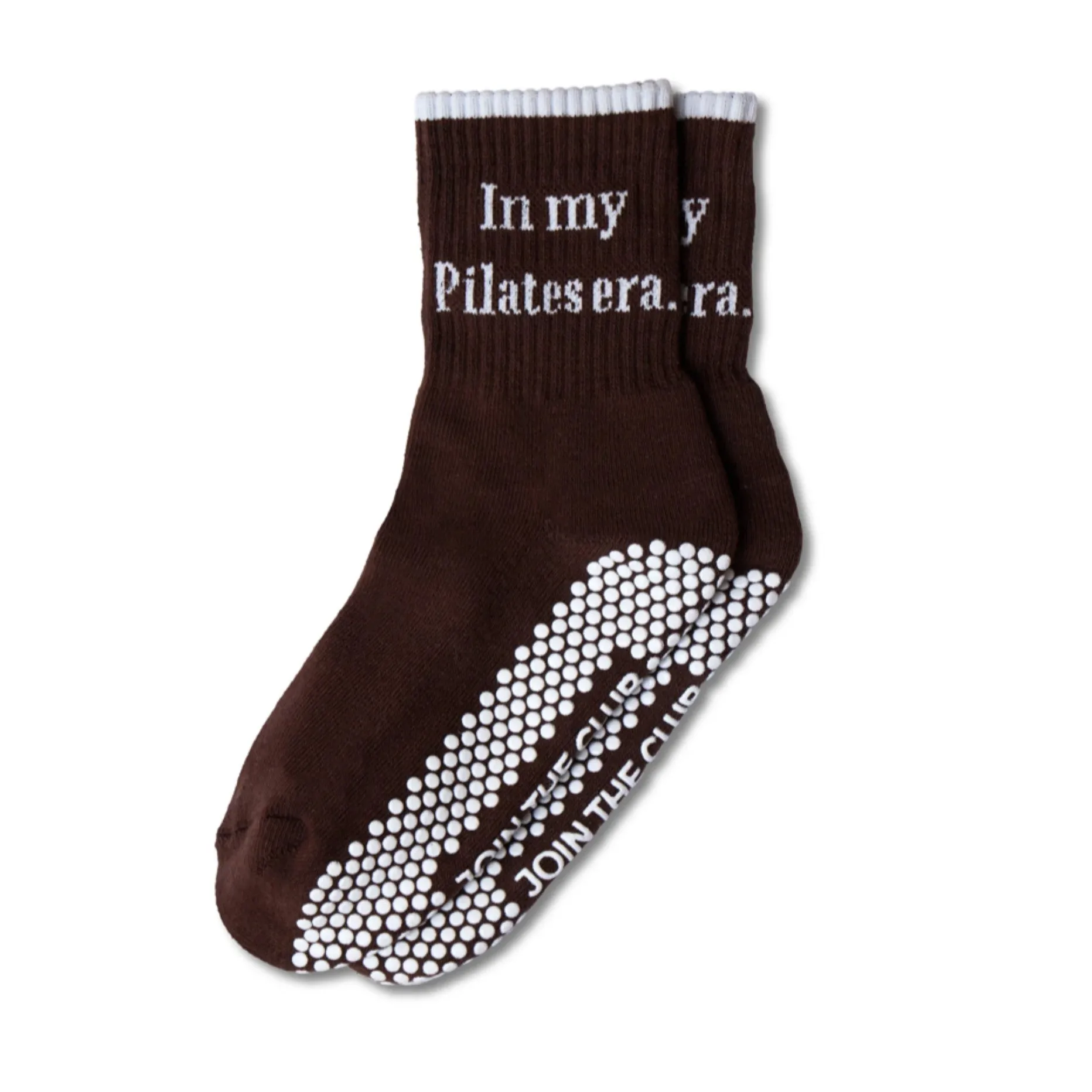 In My Pilates Era Grip Sock - Chocolate (Barre / Pilates)