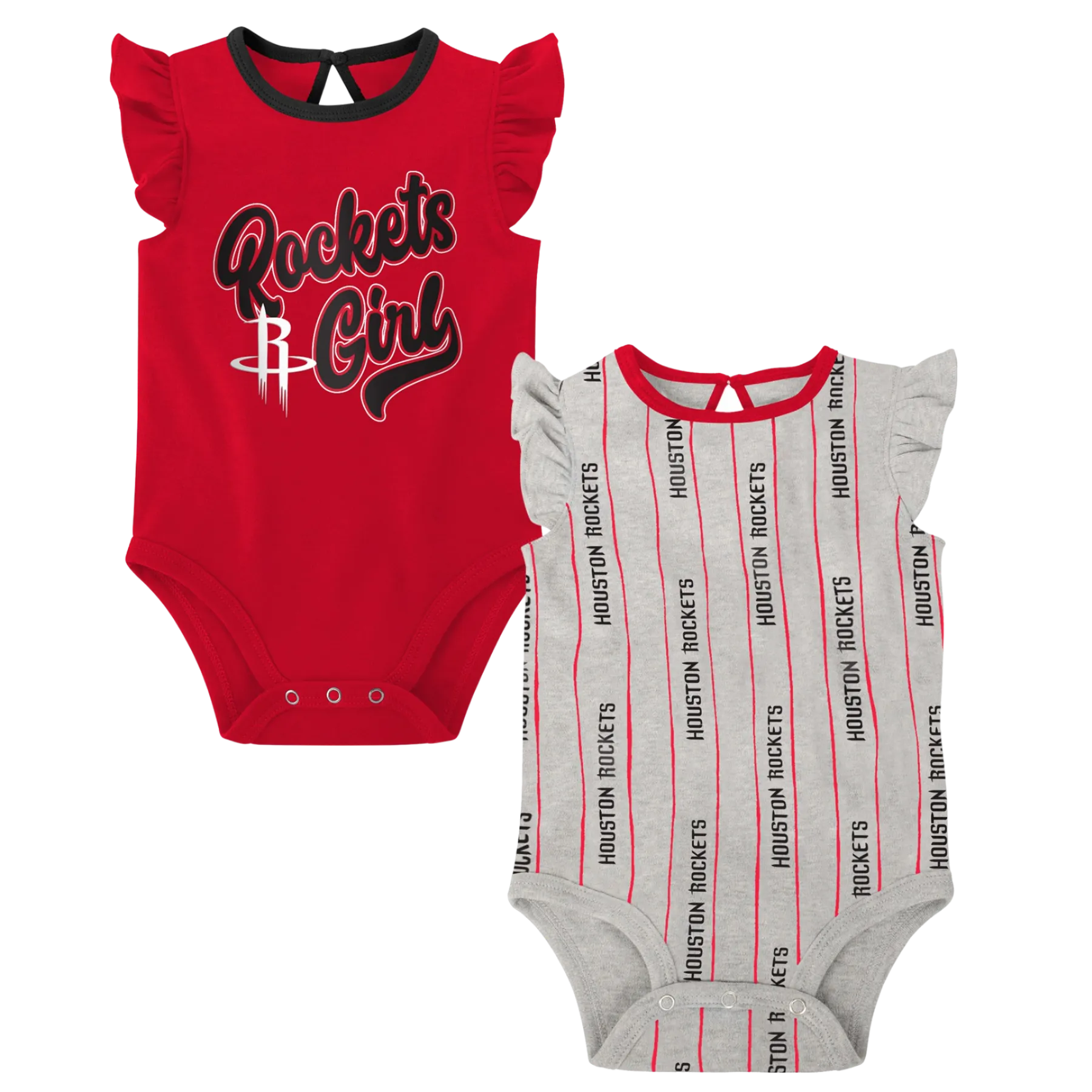 Infant Houston Rockets Outerstuff Double Team 2pc Onesie Set