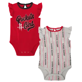 Infant Houston Rockets Outerstuff Double Team 2pc Onesie Set