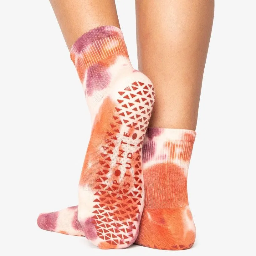 Jamie Ankle Grip Socks - Rose (Barre / Pilates)