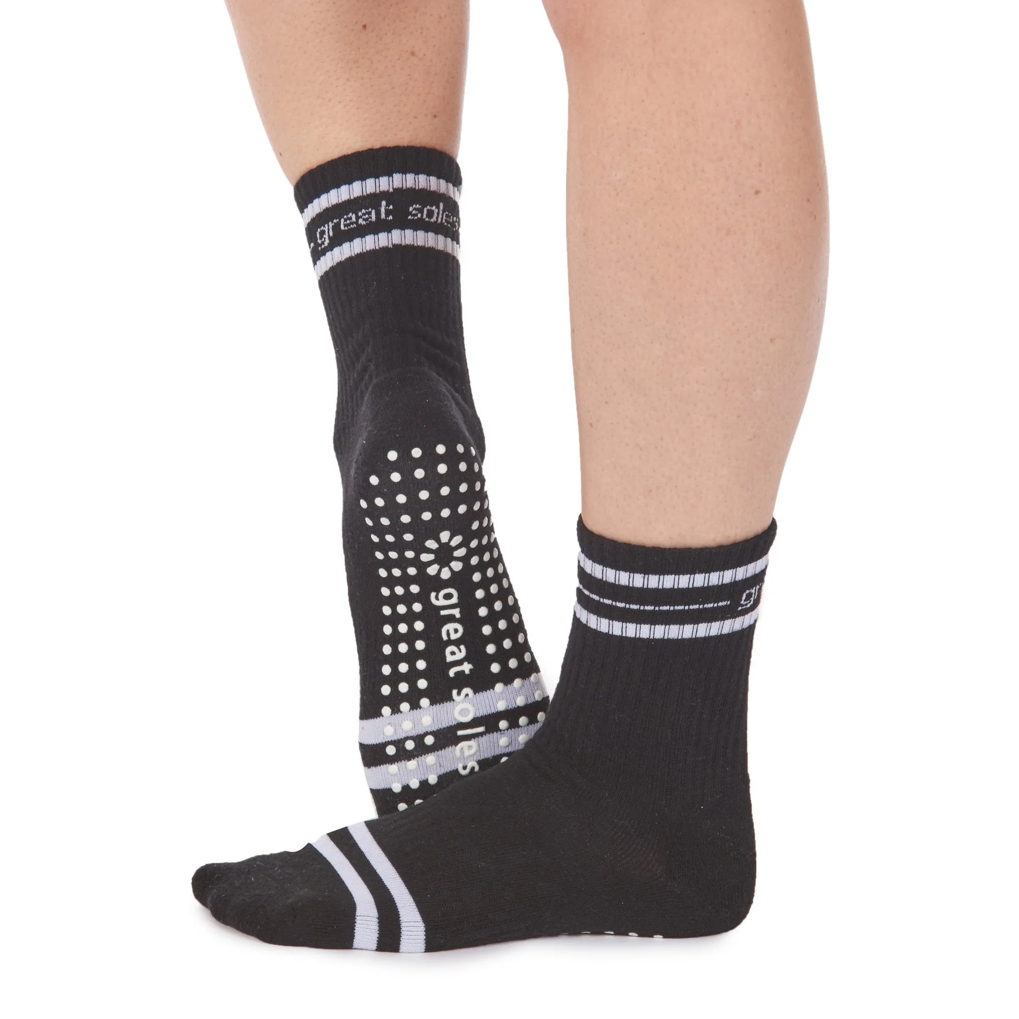 Jess Crew Grip Sock (Barre / Pilates)