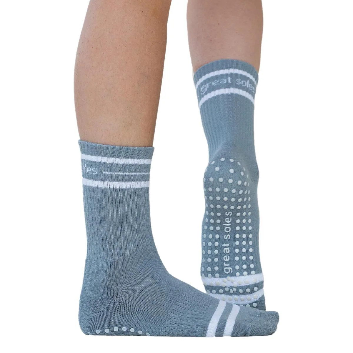 Jess Crew Grip Sock (Barre / Pilates)