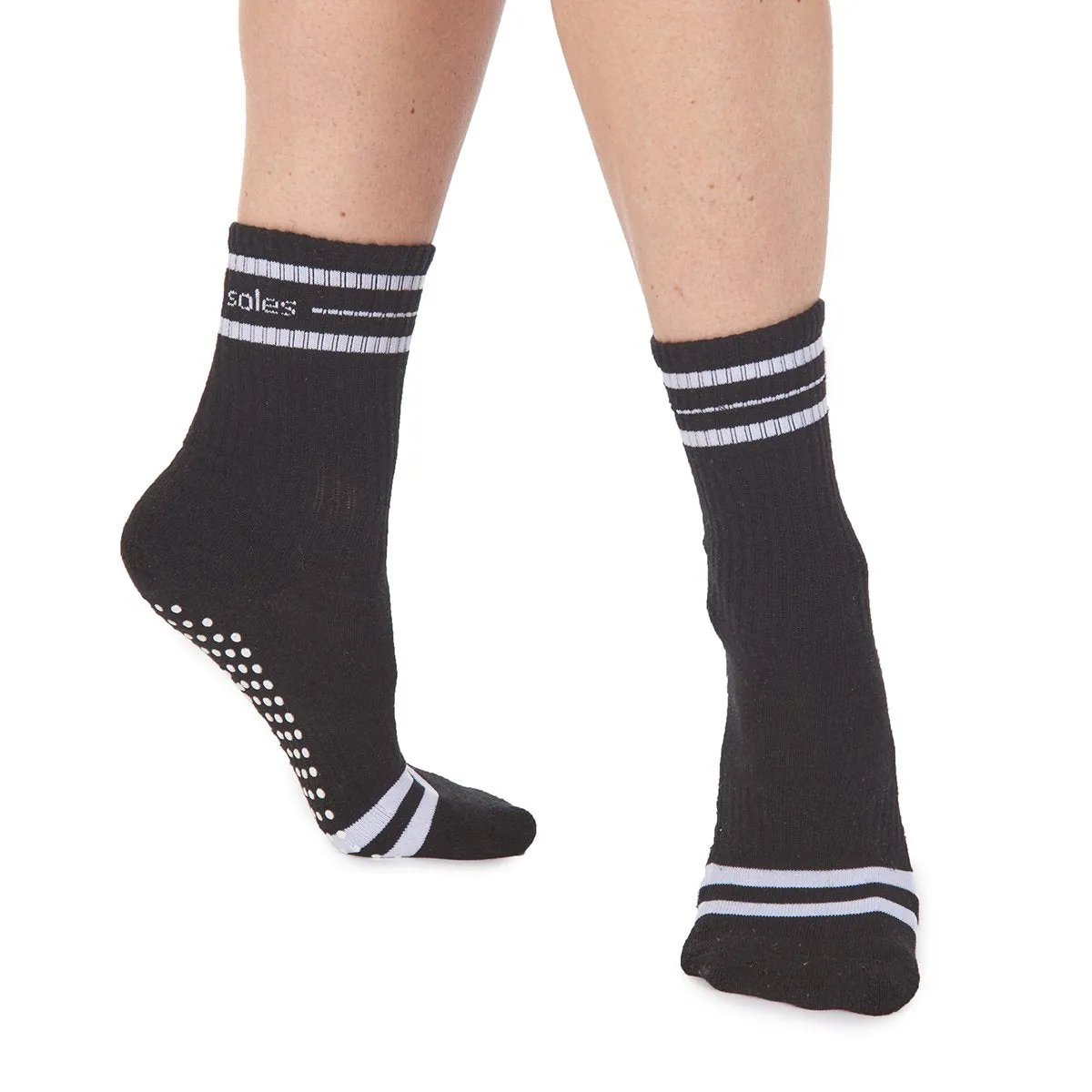 Jess Crew Grip Sock (Barre / Pilates)