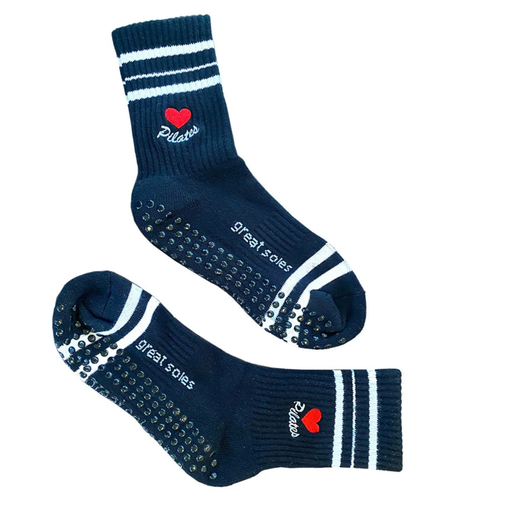 Jess Crew Grip Sock - Love Pilates (Barre / Pilates)