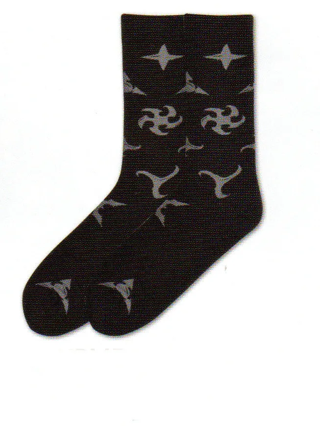 K Bell Ninja Stars Socks For Men