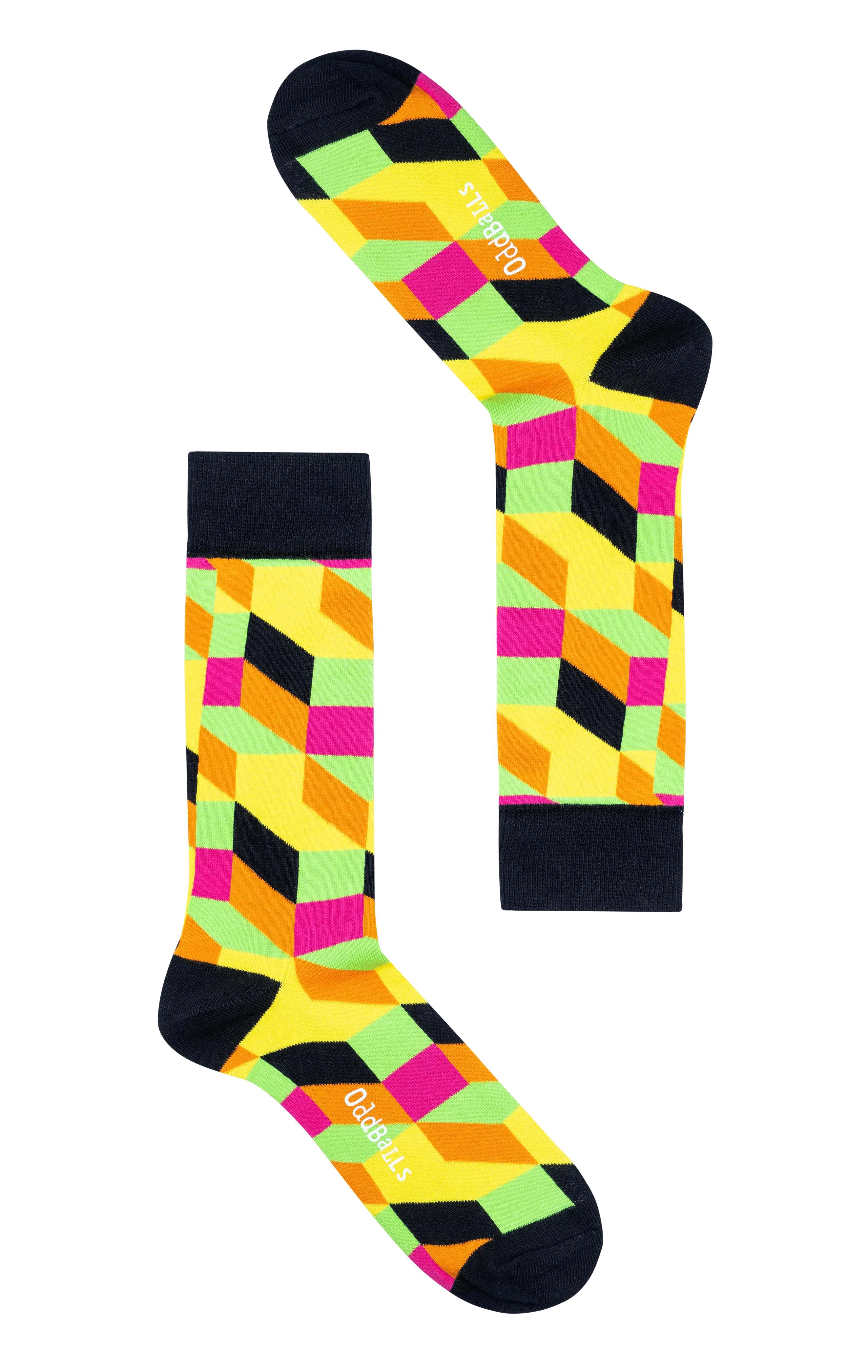 Kids Black Tetris - Socks