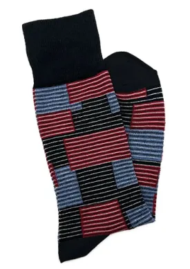 Knotz Fancy Socks | Blue/Red