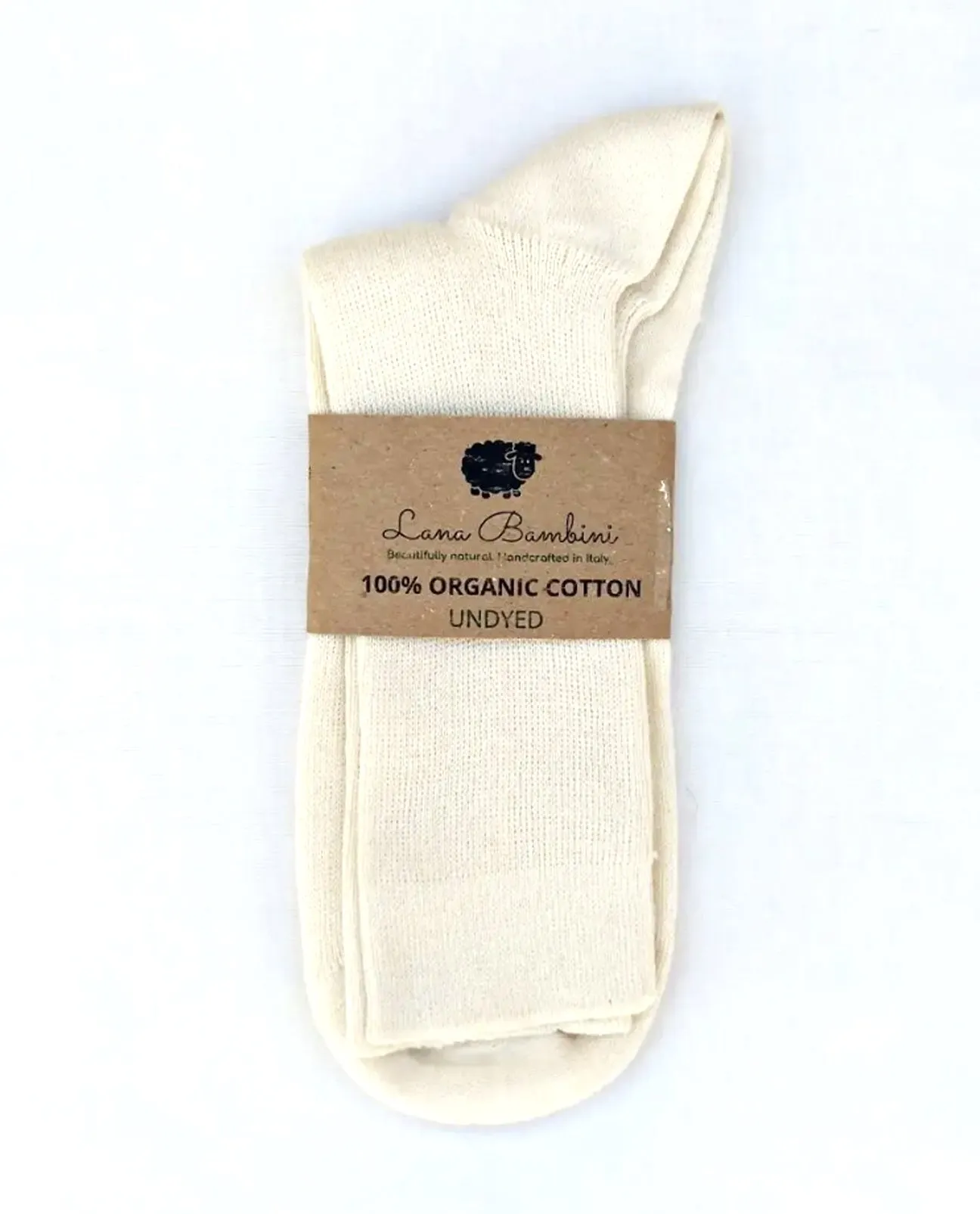 Laura Undyed Organic Cotton Socks in Ecru