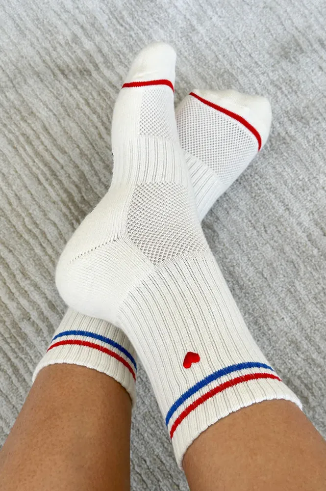 Le Bon Shoppe Boyfriend Milk Heart Socks