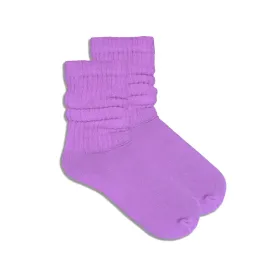 Lilac (Lavender) Slouch Socks (Adult Medium - Women's Shoe Sizes 5-10)