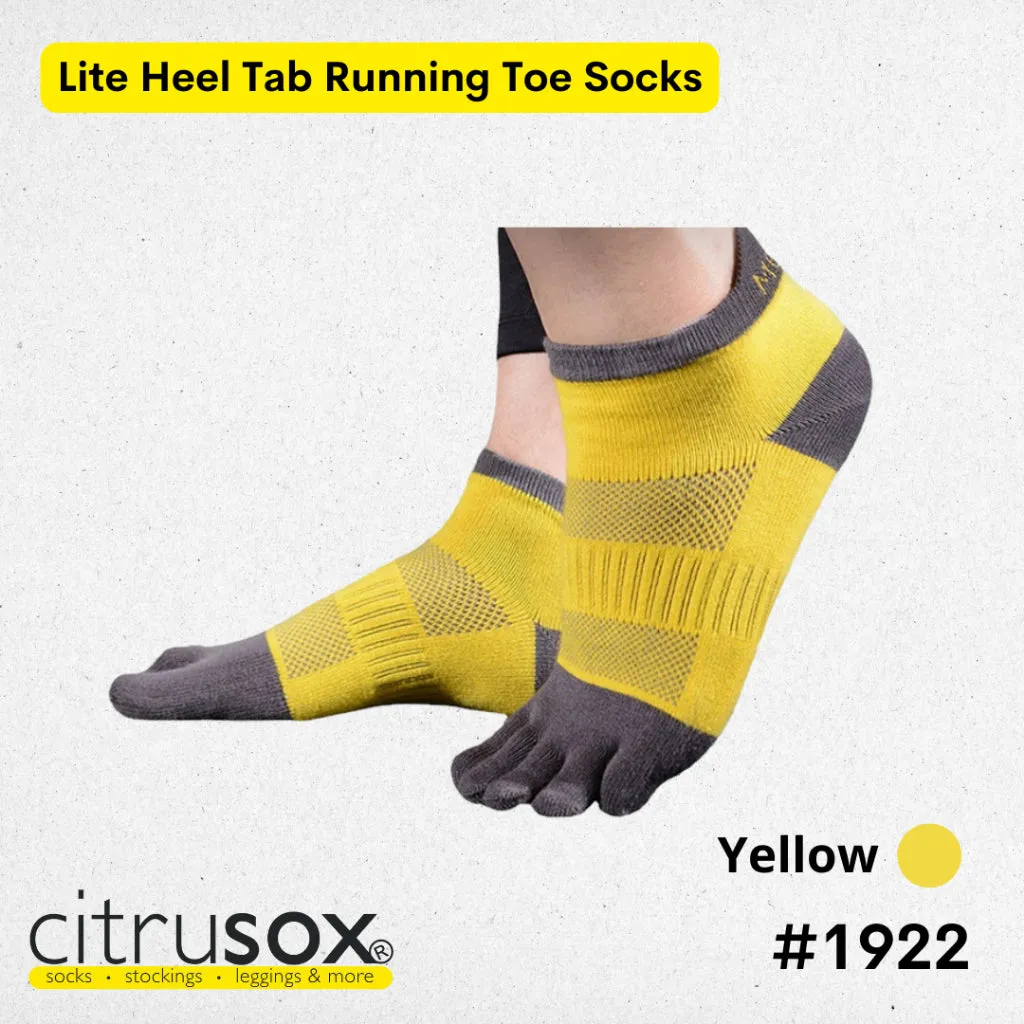 Lite Heel Tab Running Toe Socks