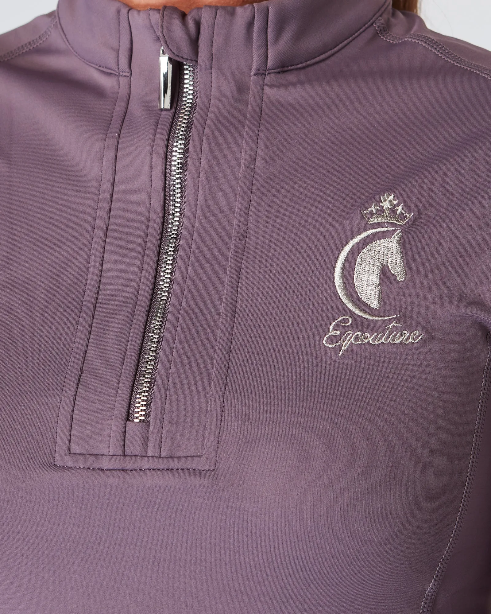 Long Sleeve Equestrian Base Layer - DUSTY MAUVE