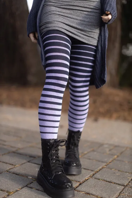 Longer Gradient Stripe Extraordinary Thigh High