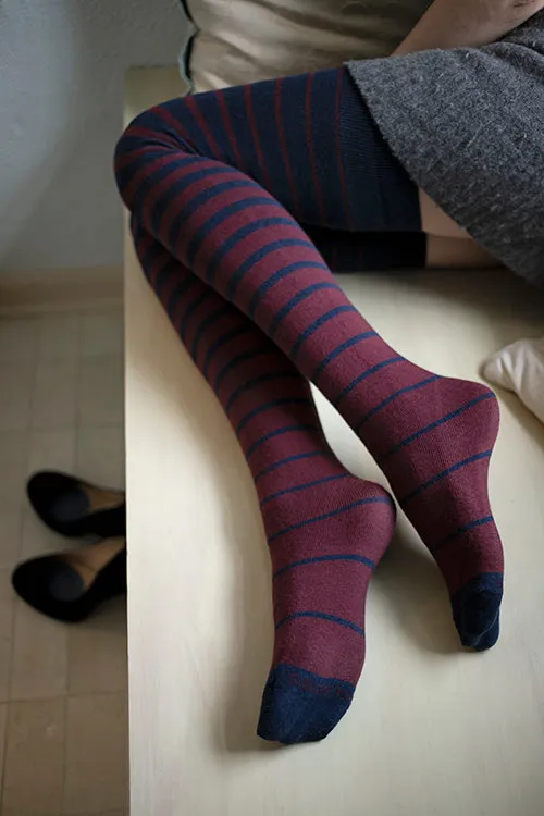 Longer Gradient Stripes Extraordinary Tube Socks