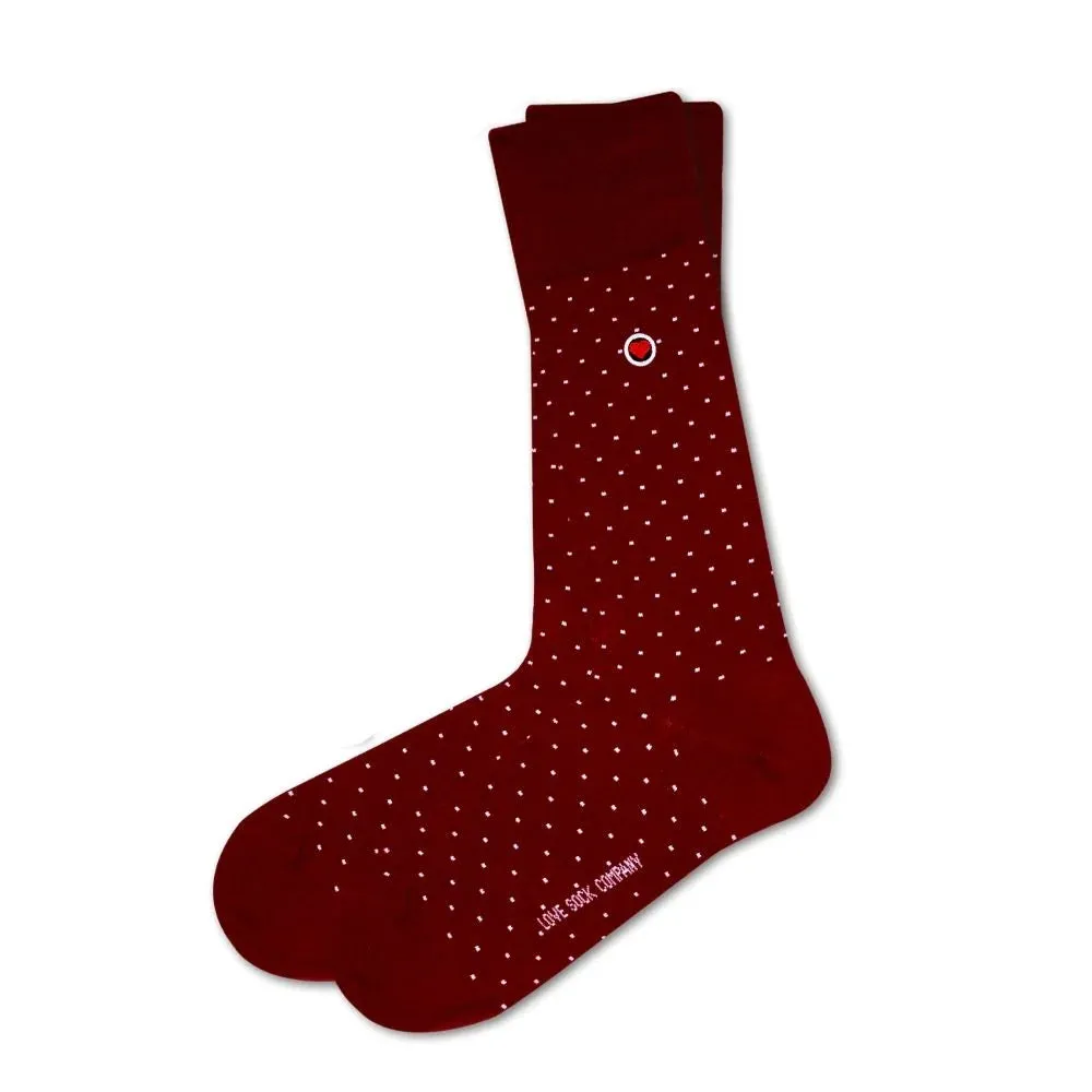 Love Sock Company Men's Organic Cotton Dress Socks - Premium Luxury and Comfort