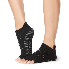 Low Rise Half Toe Grip Socks - Poetic (Barre / Pilates)