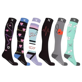 Medical Prints Compression Socks (6-Pairs)