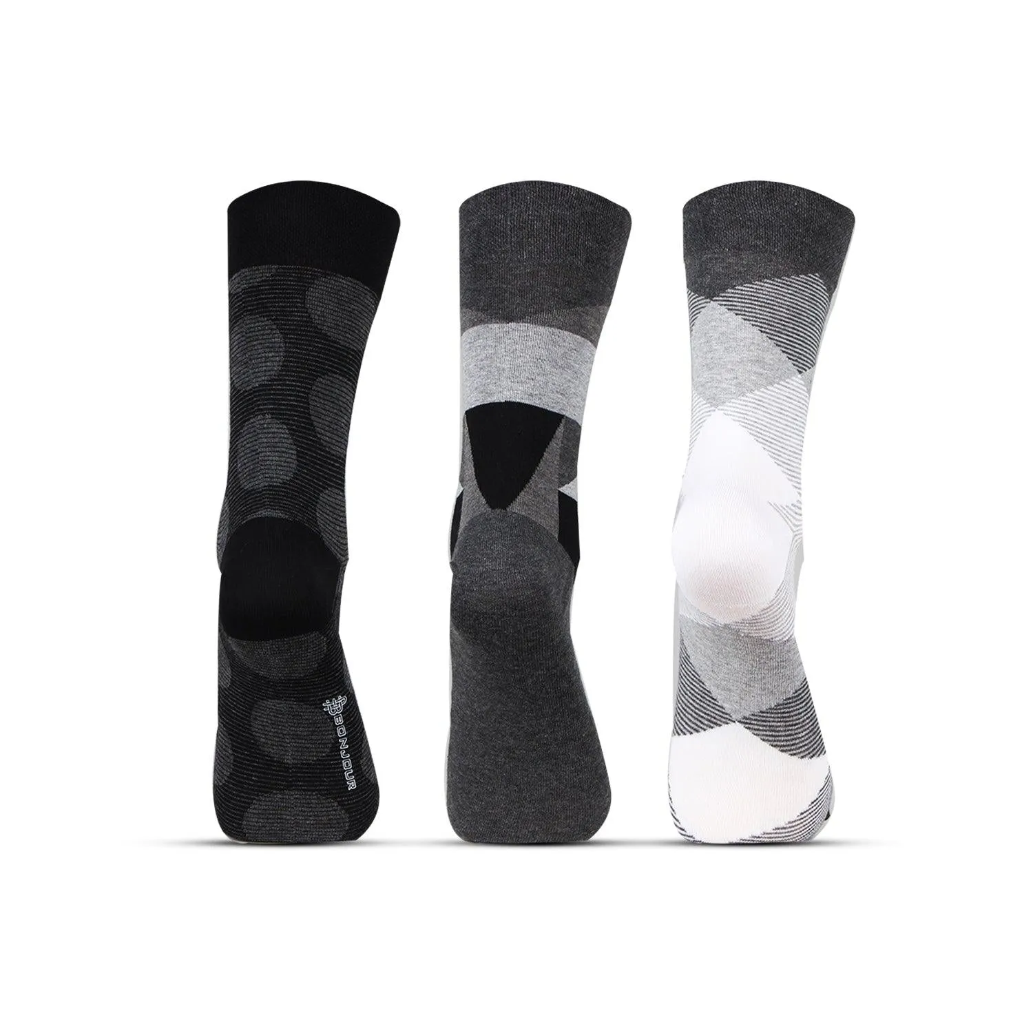 Men Formal Full Length Business/ Office Socks - Pack Of 3