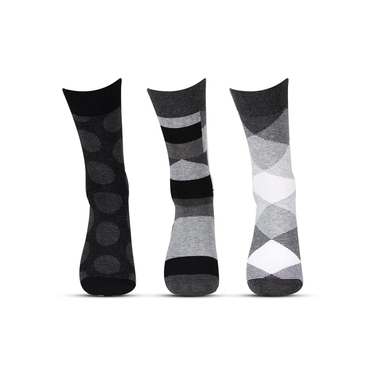 Men Formal Full Length Business/ Office Socks - Pack Of 3