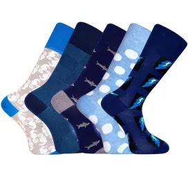 Men’s Colorful Fun Patterned Dress Socks Gift Pack