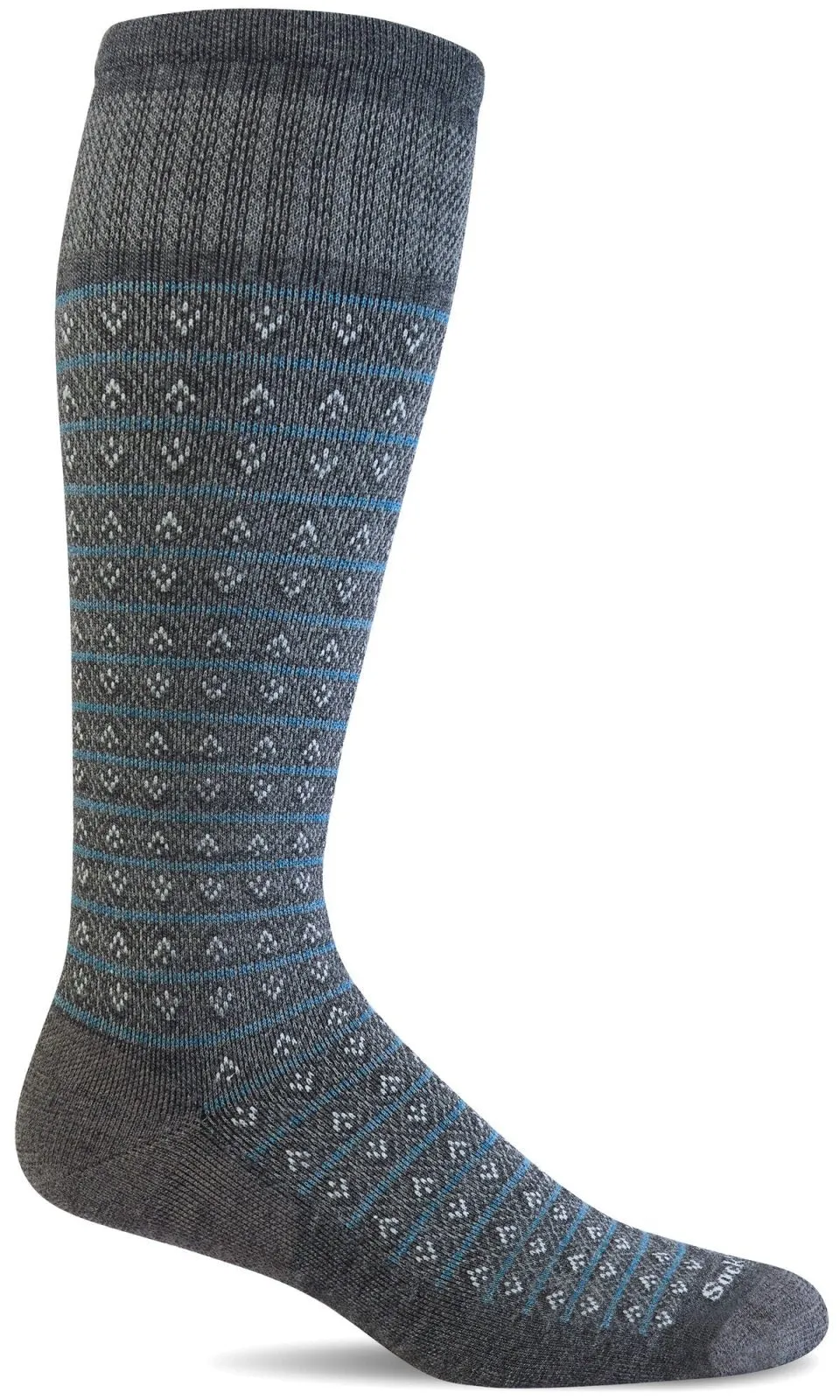 Men's Diamond Stripe | Moderate Graduated Compression Socks