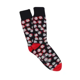 Men's Floral Cotton Socks