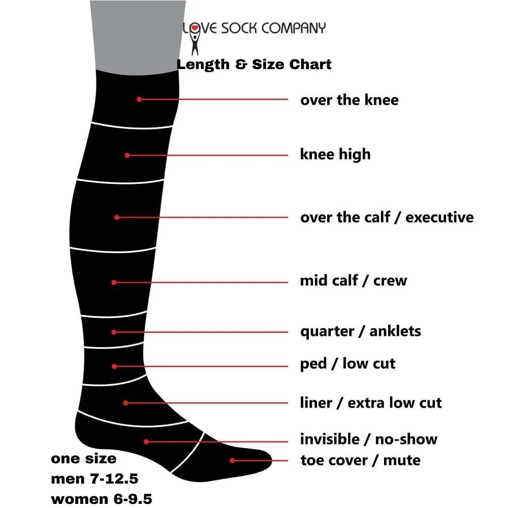 Men’s Mid-Calf Patterned Black Dress Socks