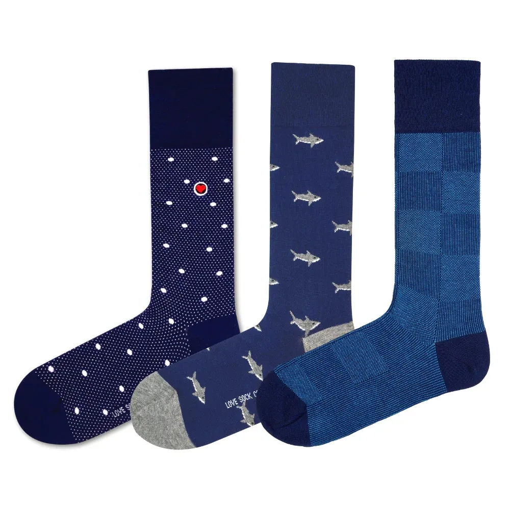 Men’s Mid-Calf Patterned Dress Socks