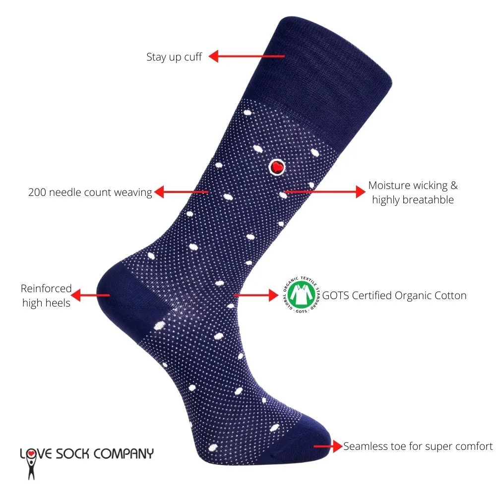 Men’s Mid-Calf Patterned Dress Socks