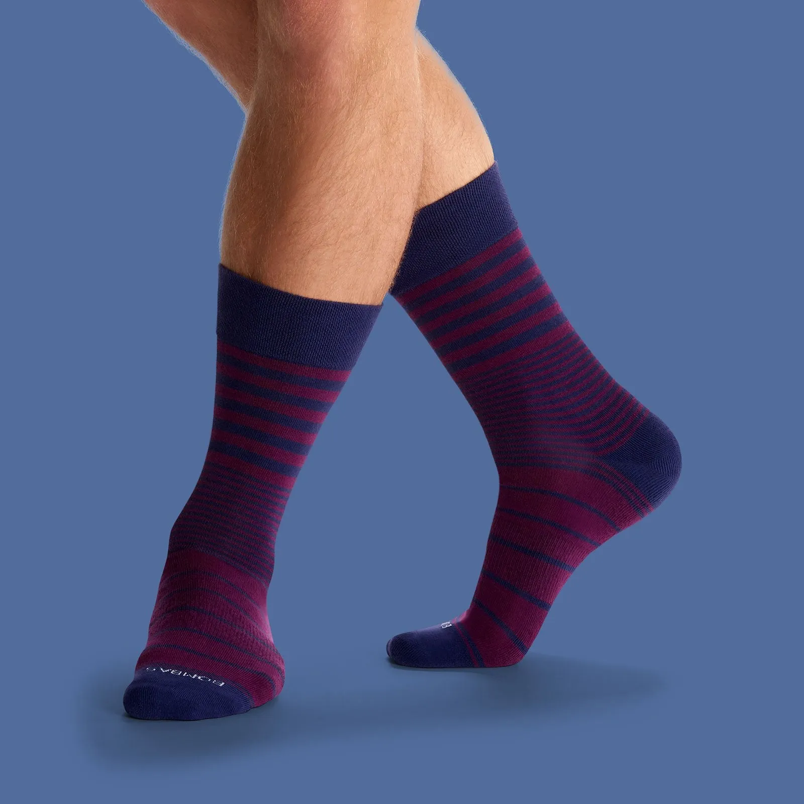 Men's Stripe Dress Calf Socks