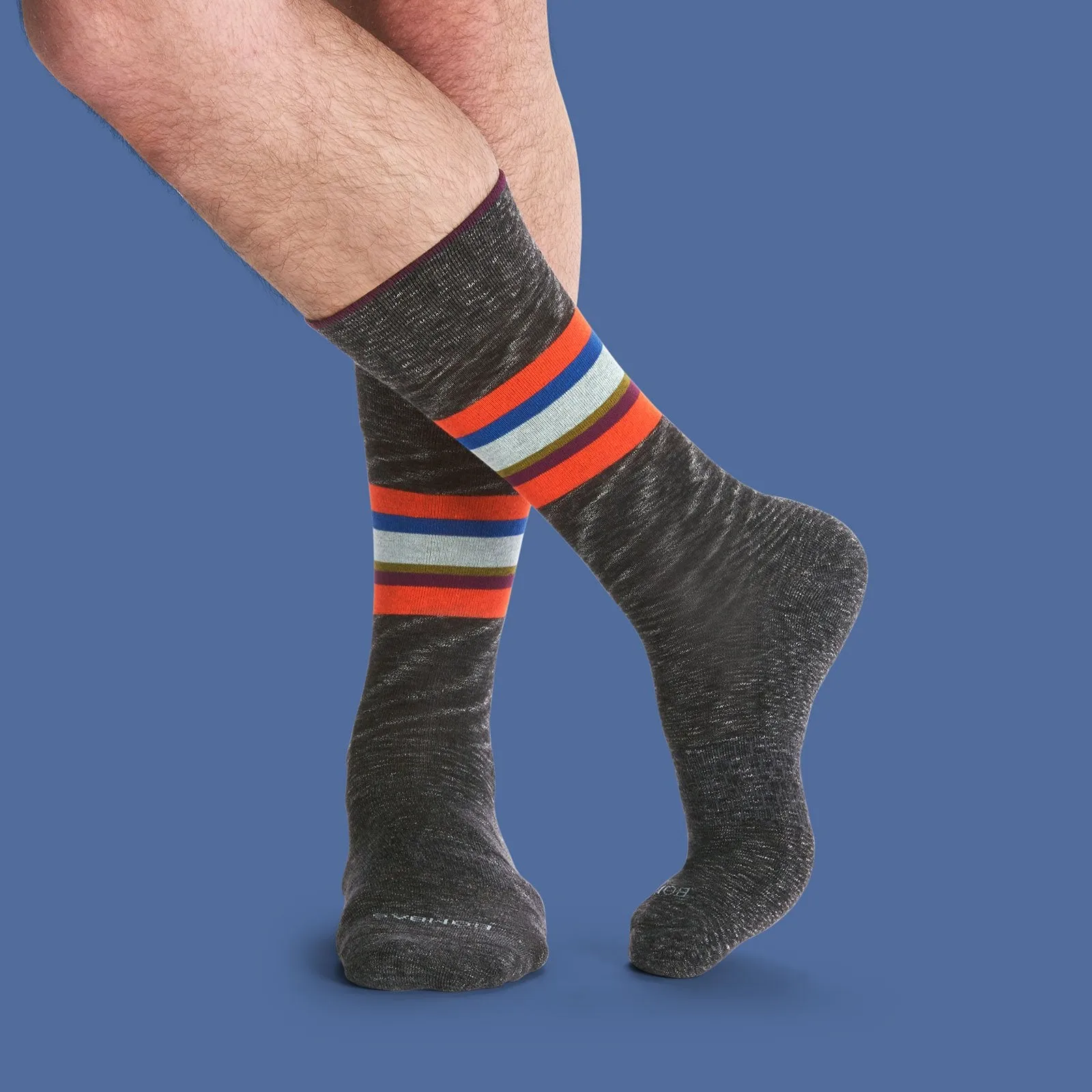 Men's Stripe Dress Calf Socks