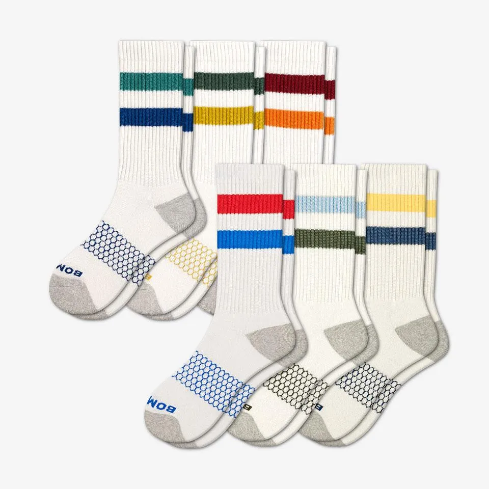 Men's Vintage Stripe Calf Sock 6-Pack