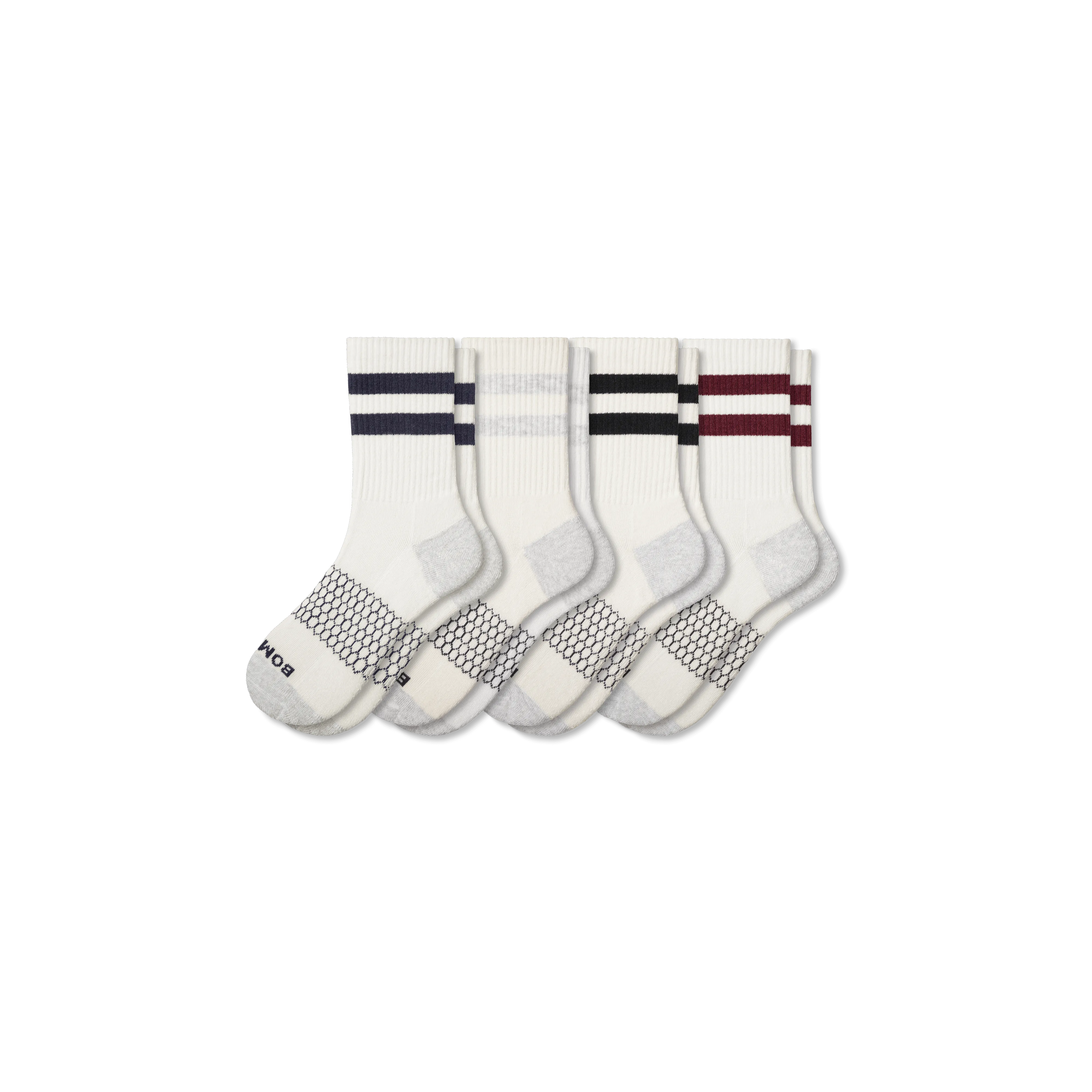 Men's Vintage Stripes Half Calf Socks 4-Pack