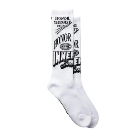 Mixed Graphic Ribbed Sock