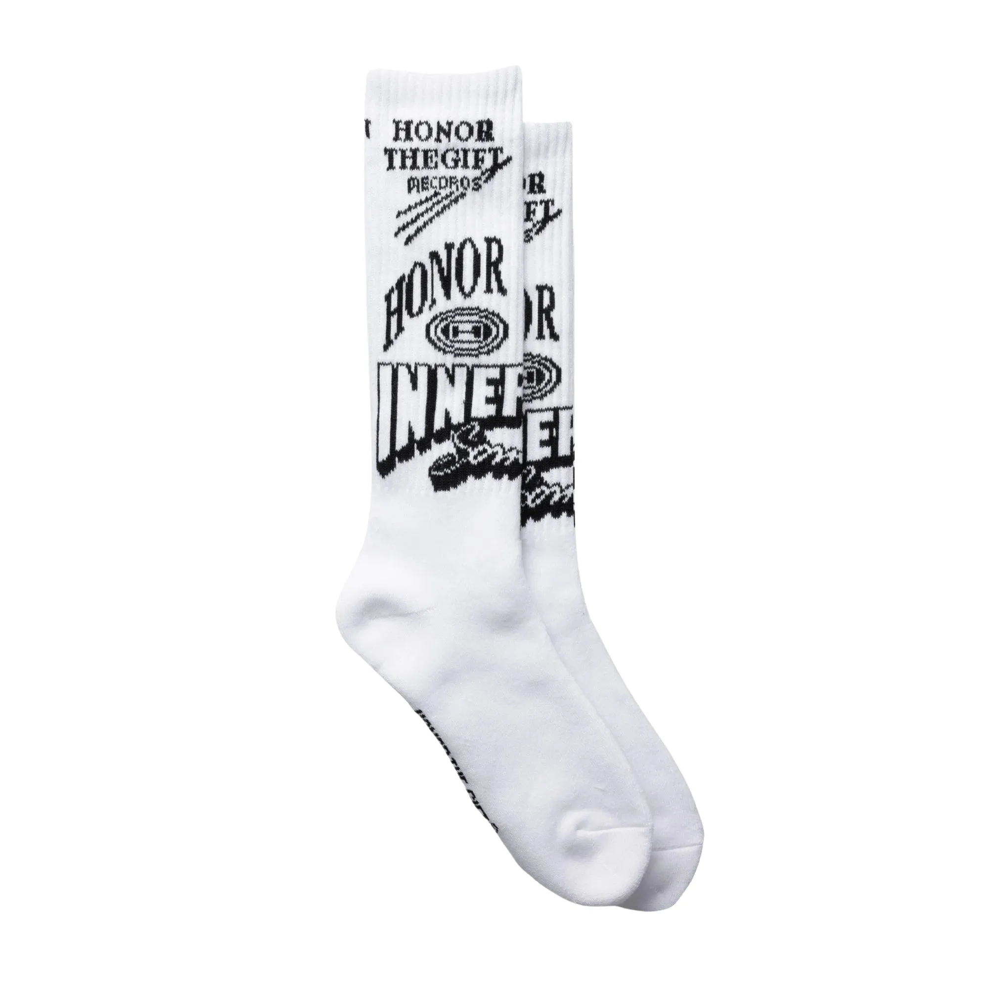 Mixed Graphic Ribbed Sock