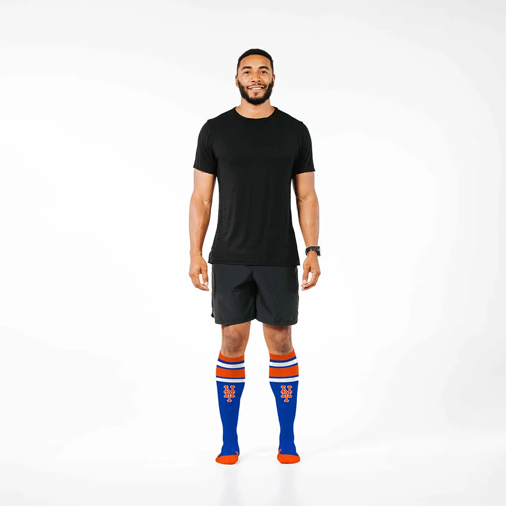 MLB Compression Socks, New York Mets - Classic Stripe