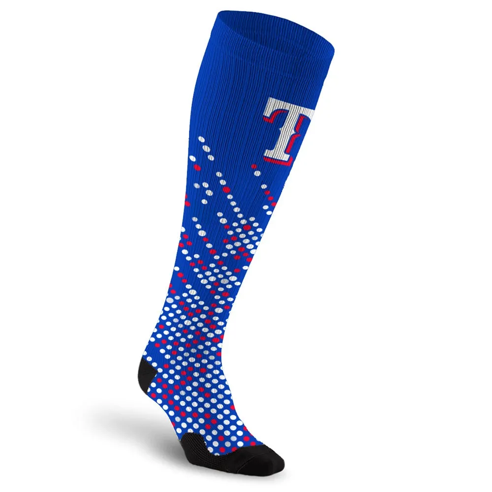 MLB Compression Socks, Texas Rangers - Scoreboard