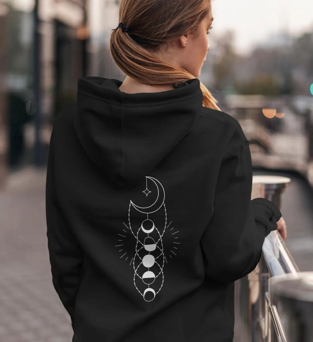 Mondphasen Bio Hoodie Unisex