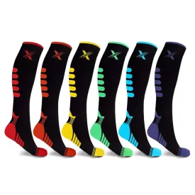 Premium Nexus Compression Socks - Pack of 6 Pairs for Optimal Comfort and Support