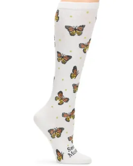 Nurse Mates Compression Sock - Save the Monarchs